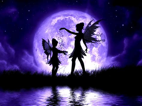 Fantasy Moon Fairy Wings Girls Wallpapers Hd Desktop