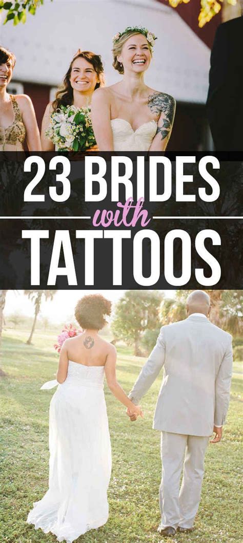 22 beautiful brides who showed off their tattoos with pride brides with tattoos tattoos love