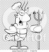 Crawdad Mascot Lobster sketch template