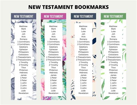 printable books   bible bookmarks  printable faith