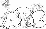 Blocks Coloring Abc Pages Getcolorings sketch template