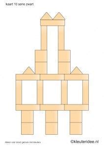 bouwkaarten voor de blokkenhoek kleuterideenl serie zwart kaart