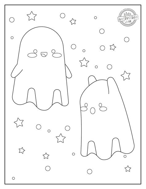 cutest friendly ghost coloring pages  kids kids activities blog