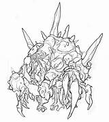 Swamp Drawing Monster Zombicide Getdrawings sketch template