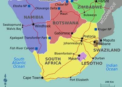 nama negara  afrika selatan beserta ibukotanya lengkap