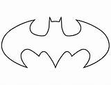 Batman Outline Logo Coloring Superheroes Adult Clipartix sketch template