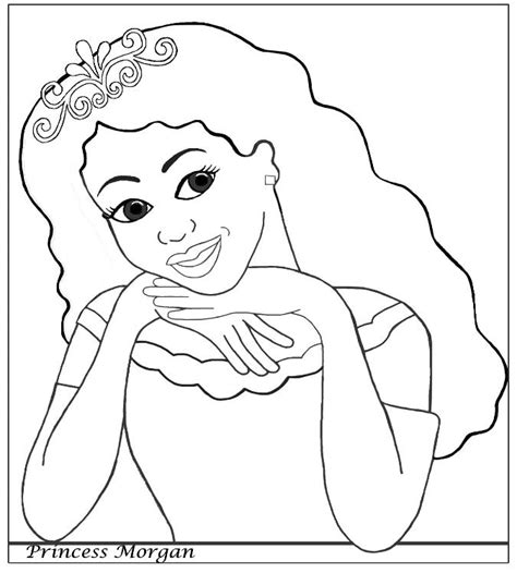 african american princess coloring page charmz princess morgan