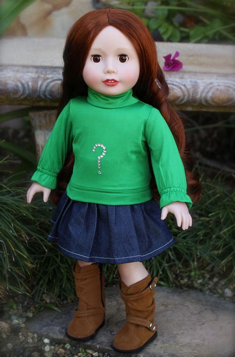 Just Right For St Patricks Day Fits American Girl Kelly Green Skirt