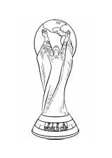 Fifa Cup Coloring Trophy Football Pages Soccer Printable sketch template