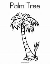 Palm Coloring Tree Pokok Kelapa Print Pages Printable Kids Trees Color Sheet Sheets Twistynoodle Noodle Twisty Boom Chicka Hawaiian Built sketch template