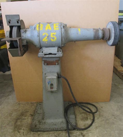 valley double ended pedestal grinder heavy duty  phase hp  daves industrial surplus llc