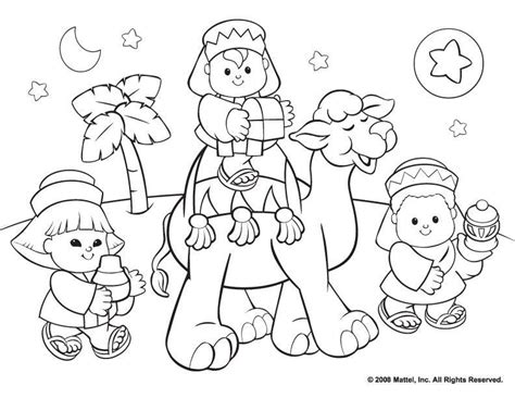printable religious christian christmas coloring page