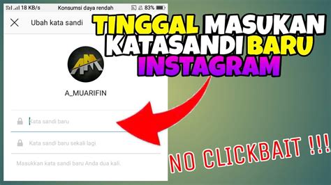 tutorial  mengganti kata sandi instagram  lupa ahmad muarifin