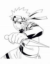 Naruto Coloring Anime Pages Printable sketch template