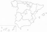 Spain Map Mapa Blank Mudo Ccaa Outline  Comunidades Communities Autonomous Showing Its Comarcas Mapsof Commons Cataluña Autonomas Clipartbest Clipart sketch template