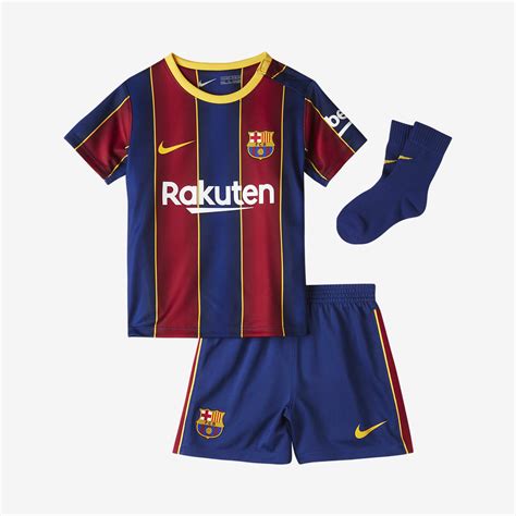 tenue de football fc barcelona  domicile pour bebe  petit enfant nike ma