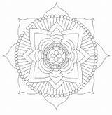 Mandala Coloring Pages Printable Adults Kids Flower Patterns Sheets Lotus sketch template