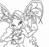 Winx Layla sketch template