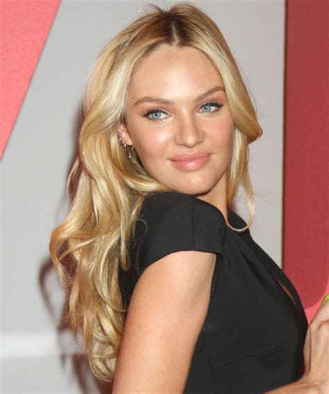 Candice Swanepoel Long Straight Formal Hairstyle Golden