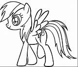 Pony Rainbow Dash Little Coloring Pages Clipartmag sketch template