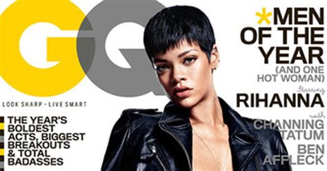 Rihanna Bares Nearly All On Gq S Men Of The Year Issue Cover