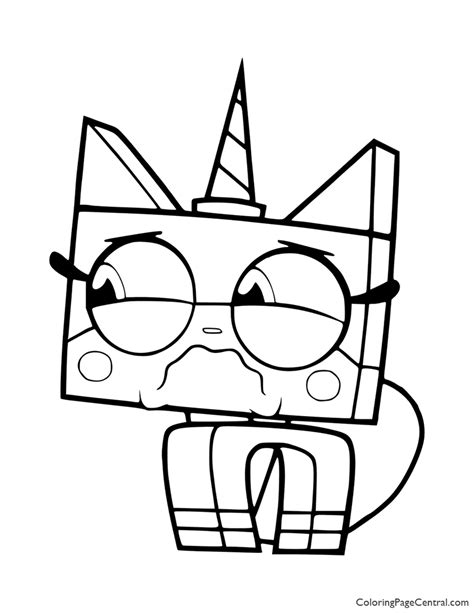 unikitty coloring pages printable super duper coloring