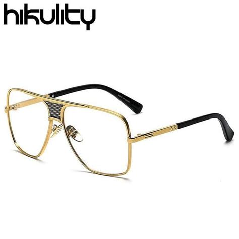 Men S Eyeglasses Gold Frame Over Sized Eye Wear Eyeglass Frames For