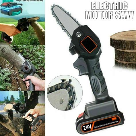 mini chainsaw  battery operated rechargeable cordless power chainsaw portable hand