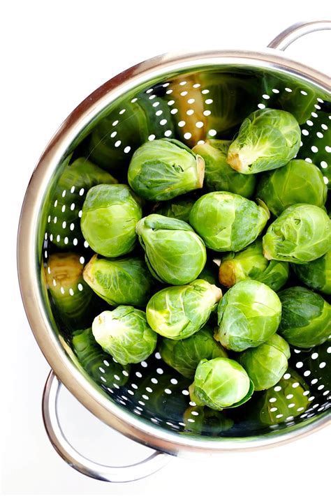 cut brussels sprouts gimme  oven