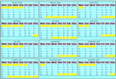 plusnet yearly calendar showing  months   php date functions