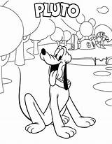 Mickey Mouse Clubhouse Coloring Pages Pluto Funny Meet Characters Toodles Color Printable Getdrawings Getcolorings Kids sketch template