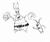 Coloring Plankton Mr Krabs Netart Chum sketch template