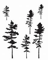 Stencil Trees sketch template