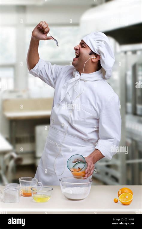 chef  fun   kitchen stock photo alamy