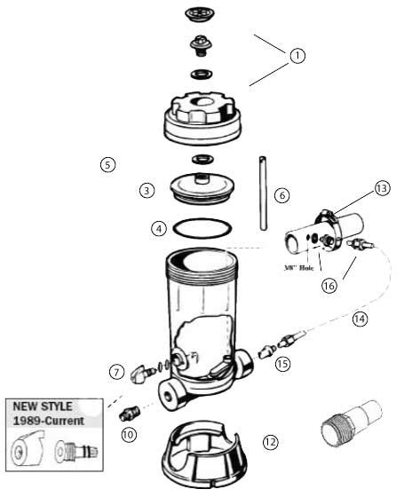 hayward chlorinator parts diagram
