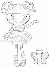 Coloring Lalaloopsy Pages Kids Doll Printable Rag Lalaa Fun Colouring Dolls Flower Lala Activities Blossom Girls Super Party Pot Printables4kids sketch template