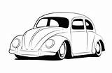 Vw Beetle Volkswagen Coloring Drawing Pages Vintage Lineart Car Beetles Drawings Classic Visit Vector Deviantart sketch template