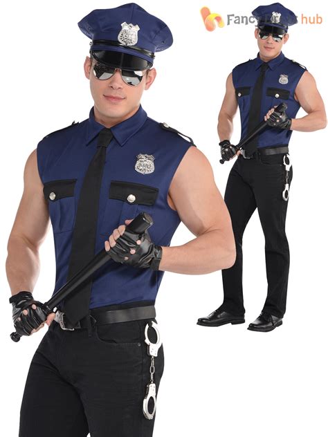adult mens police officer costume policeman  york  fancy dress