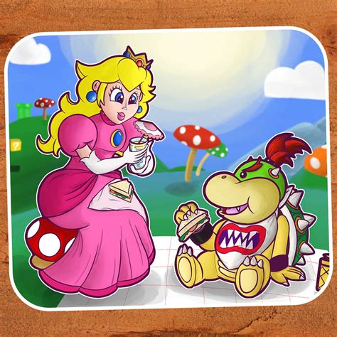 Princess Peach And Bowser Are Going Shopping Today Nat Likes Dinosaurs