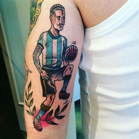 traditional football player football tattoo american tattoos tattoo