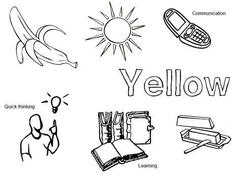 photo  yellow coloring page printable yellow coloring home