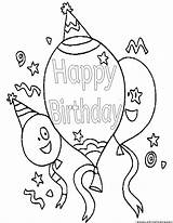 Birthday Coloring Pages sketch template