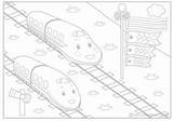 Shinkansen Sanrio sketch template