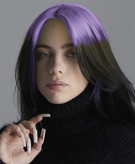 fake roots hair billie eilish fake lavender join fandom purple