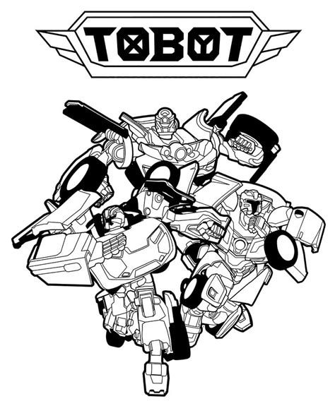 action tobot coloring page  printable coloring pages  kids