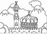 Coloring Islamic Mosque Pages Muslim Kids Masjid Hajj Colouring Arabic Children Drawing Ramadan Books Mecca Getcolorings Alphabet Eid Printable Color sketch template
