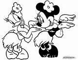 Daisy Minnie Coloring Pages Mouse Mickey Printable Disneyclips Hula Dancing Goofy Pluto Friends sketch template