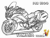 Motocyclette Disegni Ausmalbilder Quad Fjr Kolorowanka 1300 Colorare Stau Colorier Fois Imprimé sketch template
