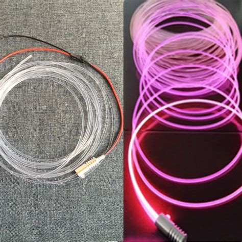 Raysell 3mm 10meter Pmma Side Glow Optic Fiber Cable With 1 5w 12v Led