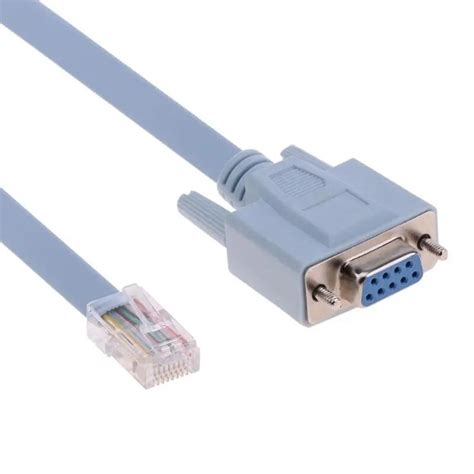 Na 1 8m 5 9ft Rs232 Db9 Connector To Rj45 Ethernet Adapter Cable